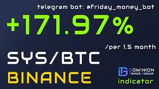 Syscoin (SYSBTC) Binance 171%/1.5 month - Indicator Dominion Trade Group