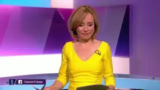 Sian Williams - Tight Yellow Dress Style - 23rd August 2018