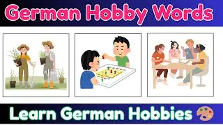 Learn  German Words for Daily Hobbies 🇩🇪 | Travel, Cooking, Reading & More Learn German Words