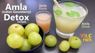 Amla Detox Shots & Drink | Indian Gooseberry Drinks | Amla Shots | Amla Drink | Diabetes Friendly