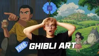 How to create Ghibli art free | How to create animated pic free | Viral Ghibli img generator FREE |