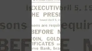 Why the US Government Confiscated Everyone's Gold