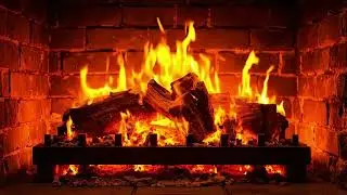 Classic Brick Fireplace | 3 hours of Crackling Fire Sounds for Relaxation & Sleep