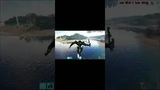 Hovering over to the other island with the mech #viralshort #virallivestream #streamgame #ark