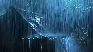 Deep Sleep Rain | Tropical Rain & Heavy Thunderstorm for Peaceful Night Sleep