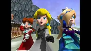 MMD Levan Polkka Remix ver Peach Winter Daisy Holiday & Rosalina Aurora