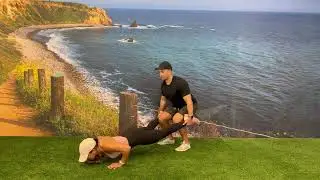 Partner Wheelbarrow Squat & Push Up