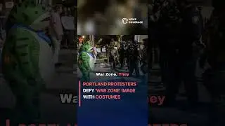 Portland protesters defy 'war zone' image with costumes #politics