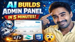 AI Builds Admin Panel in 5 Minutes!  (Tailwind CSS + HTML Tutorial)