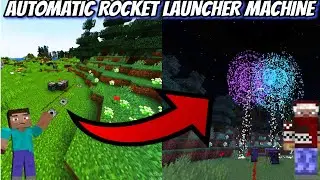 How to make automatic rocket launcher machine in minecraft