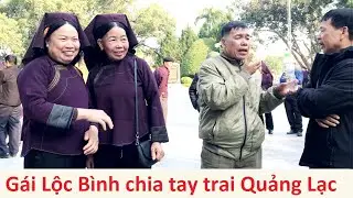 Girls from Loc Binh and boys from Quang Lac sing sli to bid farewell to Ky Lua on November 22nd. ...