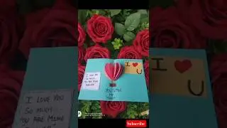 Last minute diy VALENTINE'S DAY card😱😨🌷#shortsfeed #shorts #fyp #valentinesday #youtubeshorts