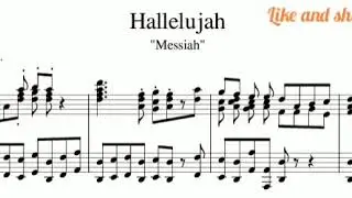 Hallelujah chorus by G. F HANDEL from Messiah. Piano Accompanyment