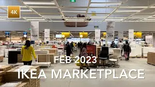 [4K Walk] 🇨🇦 IKEA Marketplace February 2023, Valentine&rsquo;s Day Decor, Walking Tour | カナダ・イケア