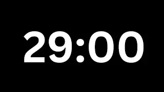 29 minute timer without music [NO SOUND] compte &agrave; rebours
