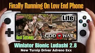 Finally 🔥 God Of War Lite Playable On Android | Winlator Bionic Ludashi 2.8 Snapdragon 6 Gen 4 