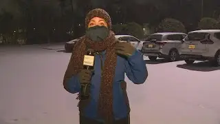 The Woodlands residents wake up to snowy roads, rooftops