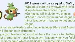 Pokemon sword and shield sequel leaks no remakes planned Pokemon 2021 leaks