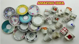 Super Recycling with Broken and Old Cups & Plates!