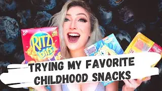 Trying My Childhood Snacks!! | Irene Walton