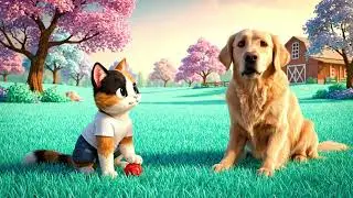 Lucky Plays Ball with His Little Friends#LuckyThePet #PlaytimeWithFriends #CuteAnimalVideo#PetLovers