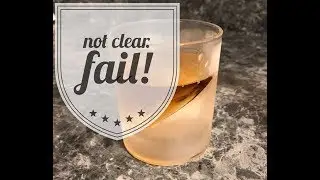 FAIL How To Make Clear Ice For Whiskey | JONGO