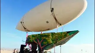 Burning Man Set 2025 Black Velveteen w/Airpusher Art Car