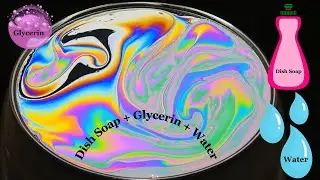 I Tried Mixing Dish Soap and Glycerine on Water Here's What Happened #Experiment