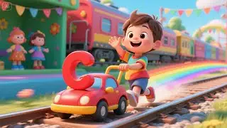 🚂 ABC Surprise Eggs on the Magic Train! 🎁✨ | Alphabet Learning Song for Kids