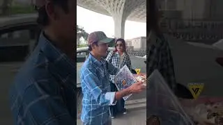 Farah Khan's Special Airport Entry with Cook Dilip