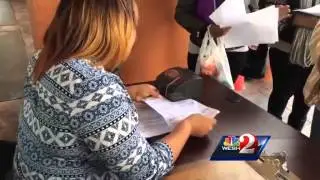 Daytona Beach residents wait overnight for affordable housing