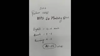 IBPS SO Expected cut off mark-2024