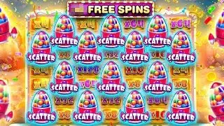 OMG INSANE!! High stake super free spins bonus buy compilation on sugar rush 1000 slot great game