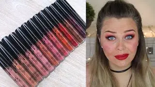 FULL FACE USING ONLY KYLIE LIQUID LIPSTICKS CHALLENGE!