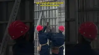 High strength alloy steel formwork construction in progress