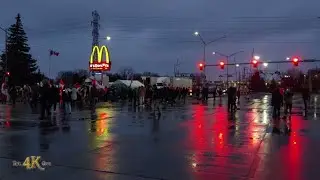 Canada: Protest for freedom convoy at USA border ongoing this hour 2-11-2022