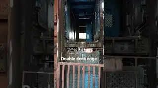 double deck cage in winding #mining #winding #shorts #cage #machine #miningmadeeasy #lift