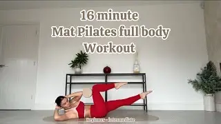 16 MINUTE ⏱️ MAT PILATES FULL BODY WORKOUT - Pilates block recommended- beginner - intermediate 
