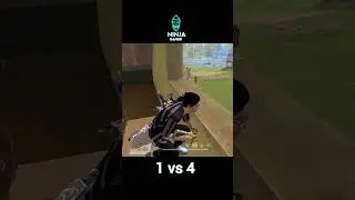 last zone 1 vs 4 clutch | #freefire  #ninjagamer #shorts