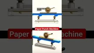 👉 How Does It Work ? Paper Punching Machine #mechanism #punching #paper #machine #anime #3ddesign