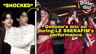 Неудачный дубль микрофона TWS Dohoon во время исполнения песни LE SSERAFIM 