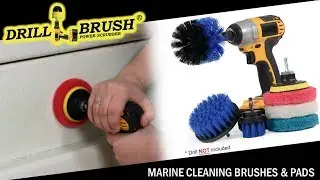 PADS & BRUSHES for your POOLS & BOATS | B-S-42O P4-WRB | Drillbrush