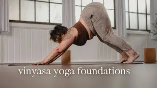vinyasa foundations * grounding yoga flow* vinyasa for beginners* strength building yoga class*