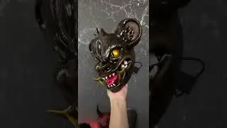 Custom Hyena mask🤎 #Warframe #borderlands3 #hyenamask #hyena #custommade #thelionking #handmademask