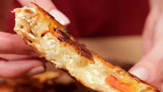 Самый быстрый ПИРОГ НА ЗАВТРАК! Если у вас есть яйца 🥚, молоко 🥛 и сыр 🧀, попробуйте приготовить!