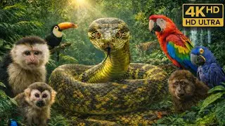 Hidden Life of the Amazon Jungle 4K 🌿 | Rare Animals & Relaxing Sounds
