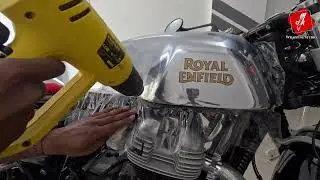 Royal | Enfield | GT | 650 | Mirror | PPF Lamination | dkwrap