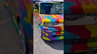 #kbmer #wrapsrwack #rainbow #drip #camo #graffiti #scion #xb #carart #spraypaint #painting #art