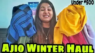 Ajio Winter Haul  Everything Under 500 |Big Bold Sale  50 - 90% OFF |Sweater's|| Smriti Goswami
