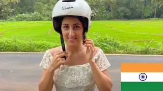 Foreigner Drives Scooty for the First Time in Goa | Indian Persian Couple
